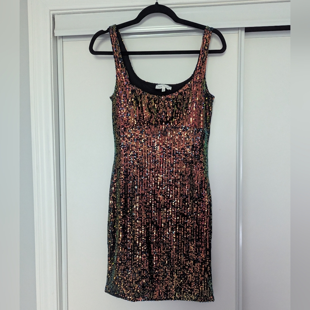Pretty Attitude Multicolor Sequin Mini Dress